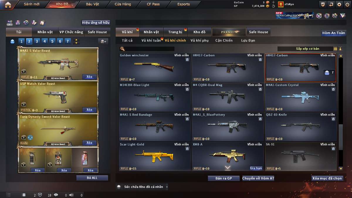 shop acc cf uy tin gia re
